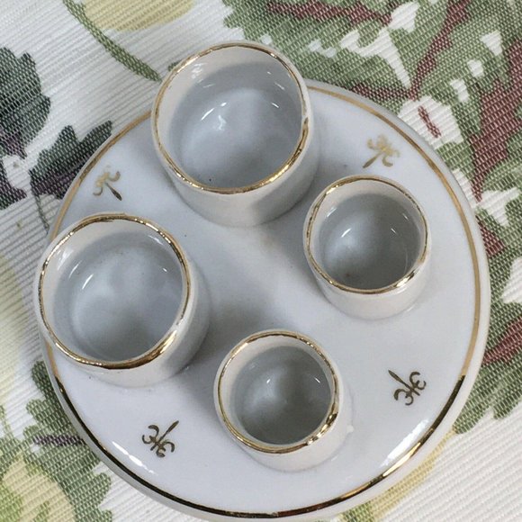 Vintage Nasco Lipstick Holder Valet Porcelain Gold - Picture 6 of 8